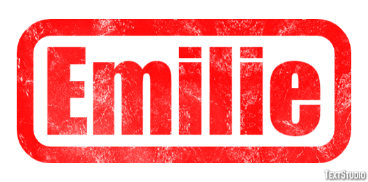 Emilie Text effect