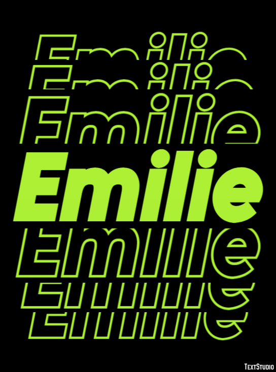Emilie Efeito de texto