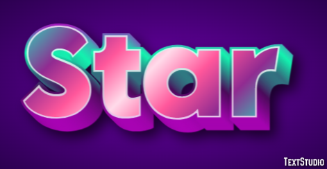 Star Text Effect
