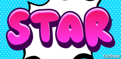 Star Efeito de texto