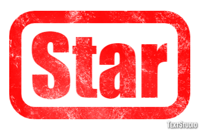 Star Efeito de texto