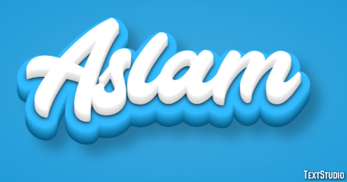 Aslam Text Effect