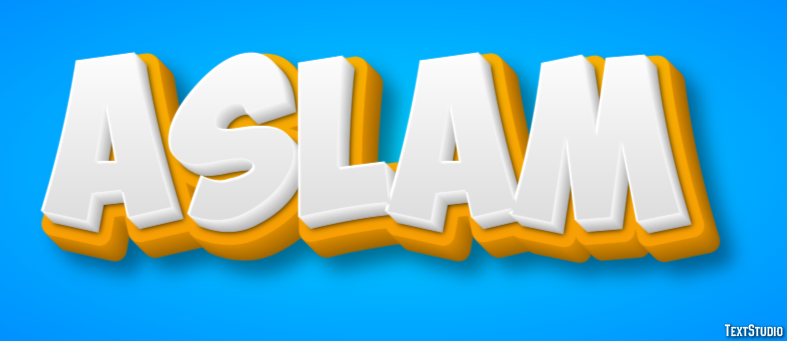 Aslam Text Effect