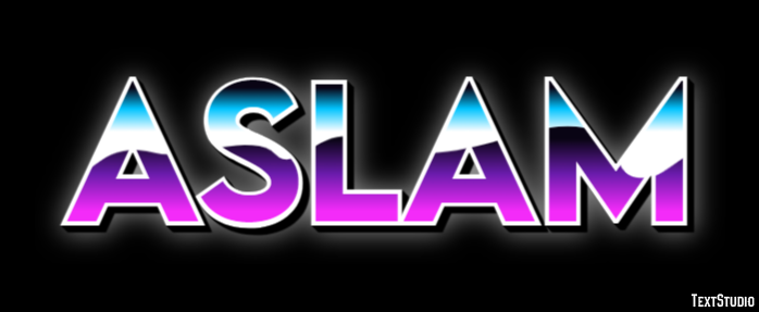 Aslam Text Effect