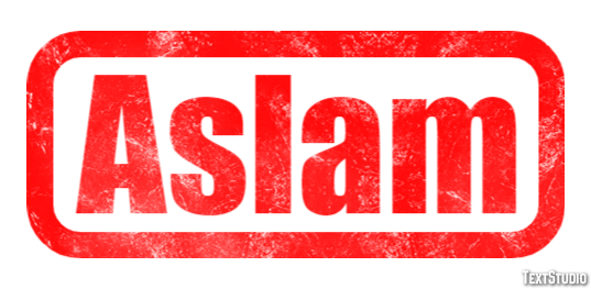 Aslam Text effect