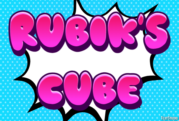 Rubik's Cube Tekst Effect