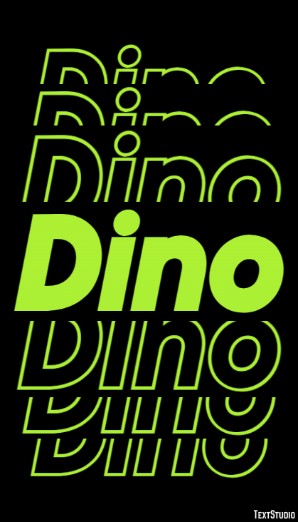 Dino Tekst Effect