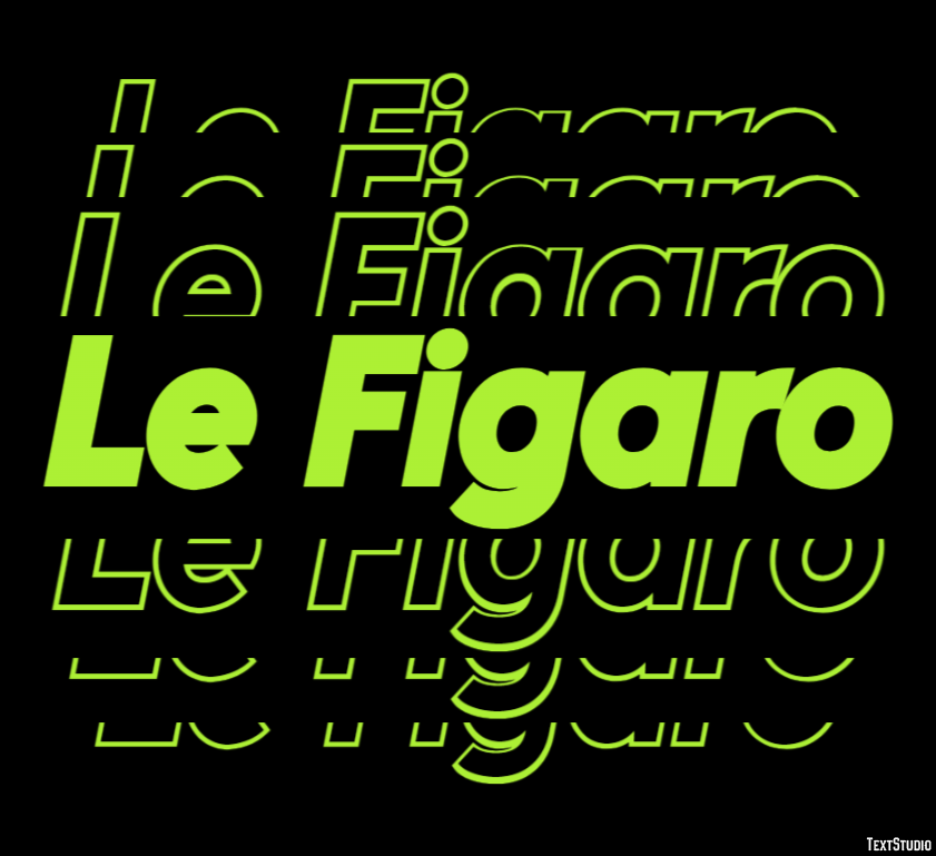 Le Figaro Tekst Effect