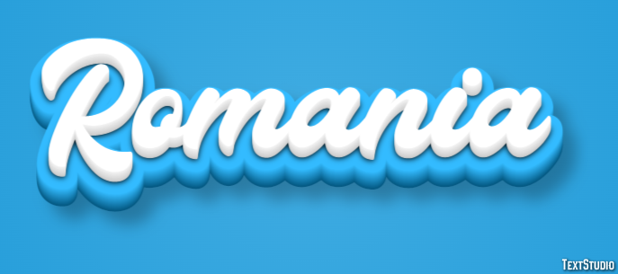 Romania Text Effect