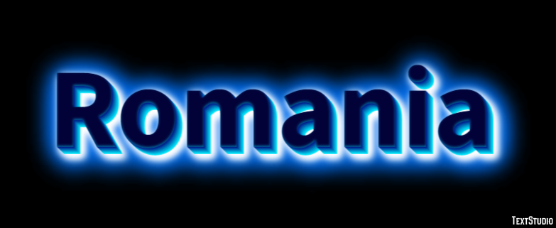 Romania Texteffekt