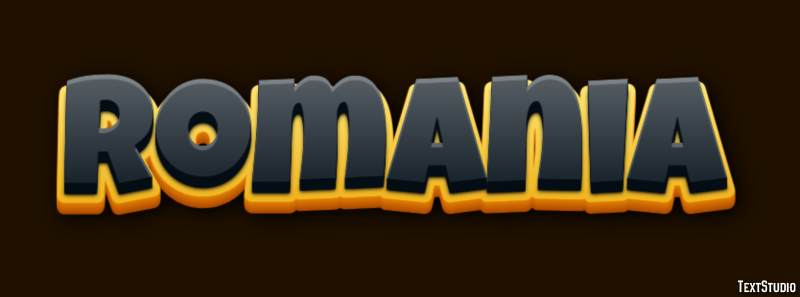 Romania Text Effect