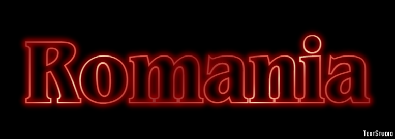 Romania Texteffekt