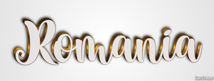 Romania Text Effect