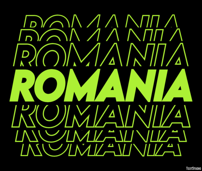 Romania Effetto testo