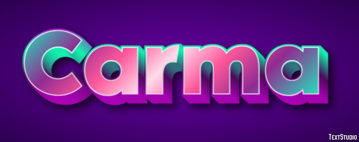 Carma Effet de Texte