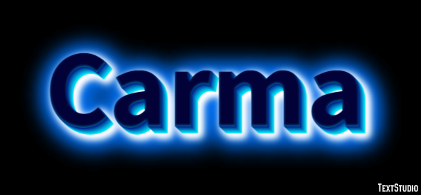 Carma Effet de Texte