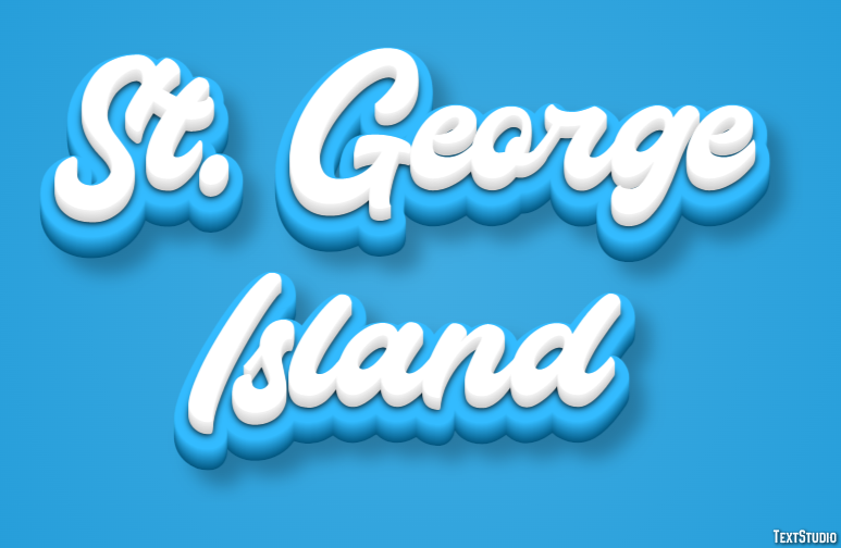 St. George Island Эффект текста