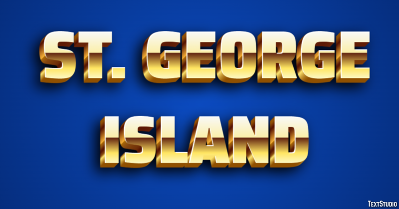St. George Island Efekt tekstowy