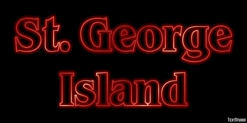 St. George Island Эффект текста