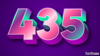 435 Text Effect