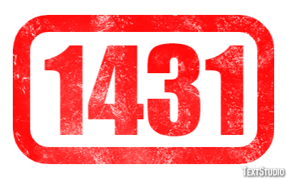 1431 Эффект текста