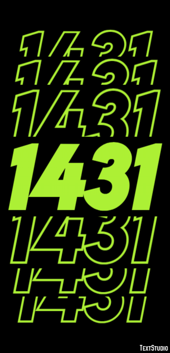 1431 Эффект текста