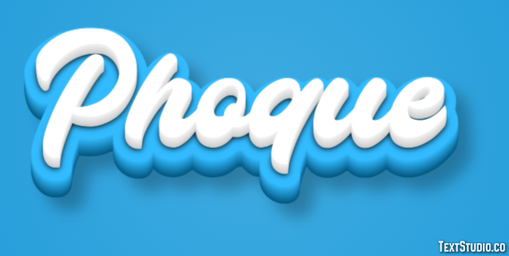 Phoque Texteffekt