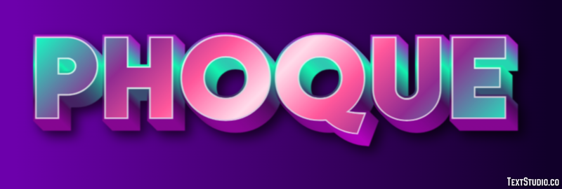 Phoque Texteffekt