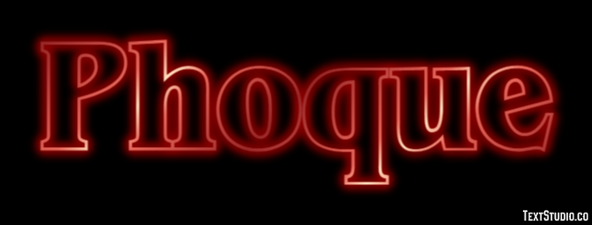 Phoque Texteffekt
