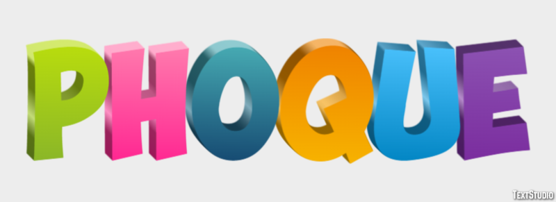 Phoque Texteffekt