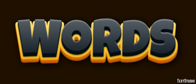 Words Effetto testo