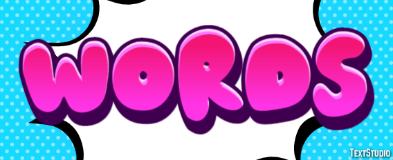 Words Text effect