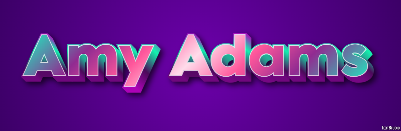 Amy Adams Text Effect