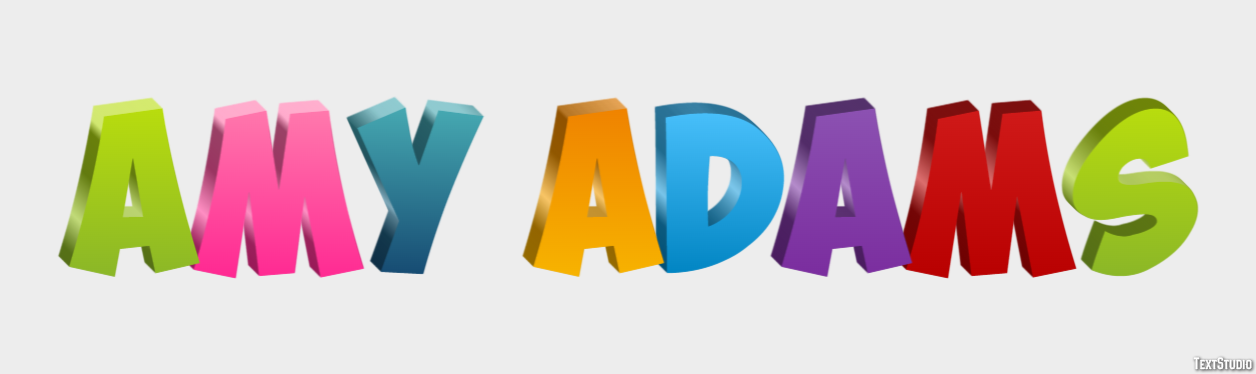 Amy Adams Text Effect
