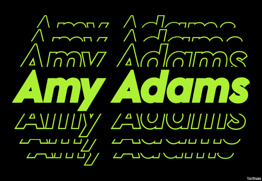 Amy Adams Text Effect