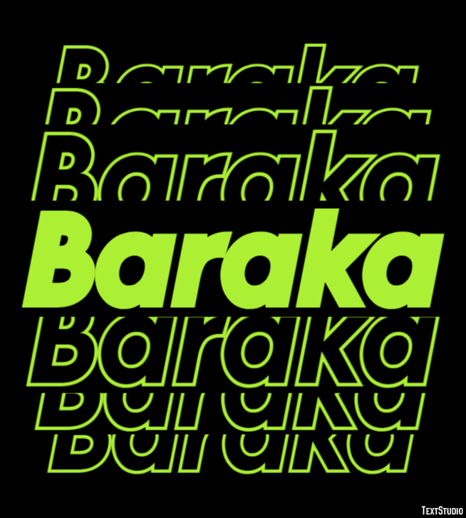 Baraka Text Effect