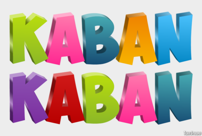кабан kaban Текстовый эффект