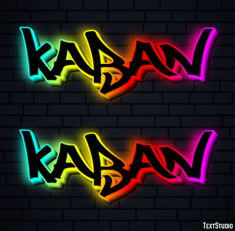 кабан kaban Эффект текста