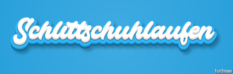 Schlittschuhlaufen Efekt tekstowy