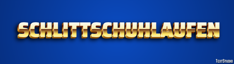 Schlittschuhlaufen Texteffekt