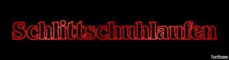 Schlittschuhlaufen Efekt tekstowy