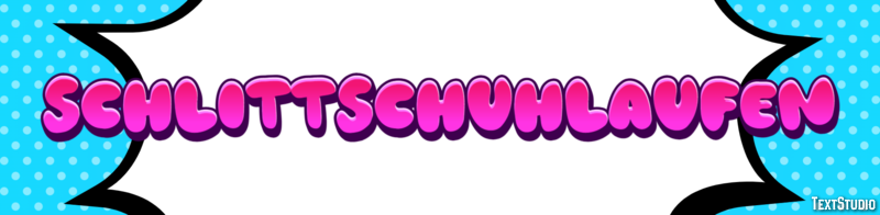 Schlittschuhlaufen Texteffekt