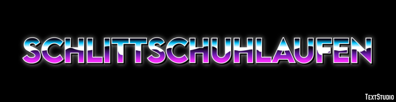 Schlittschuhlaufen Efekt tekstowy