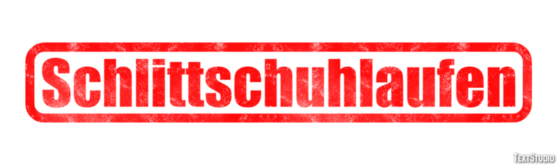 Schlittschuhlaufen Efeito de texto