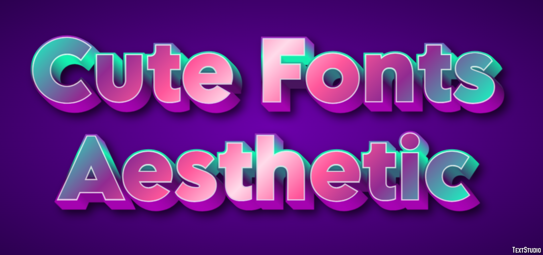 Cute Fonts Aesthetic Efekt tekstowy