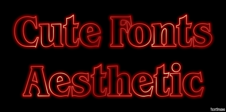 Cute Fonts Aesthetic Efekt tekstowy