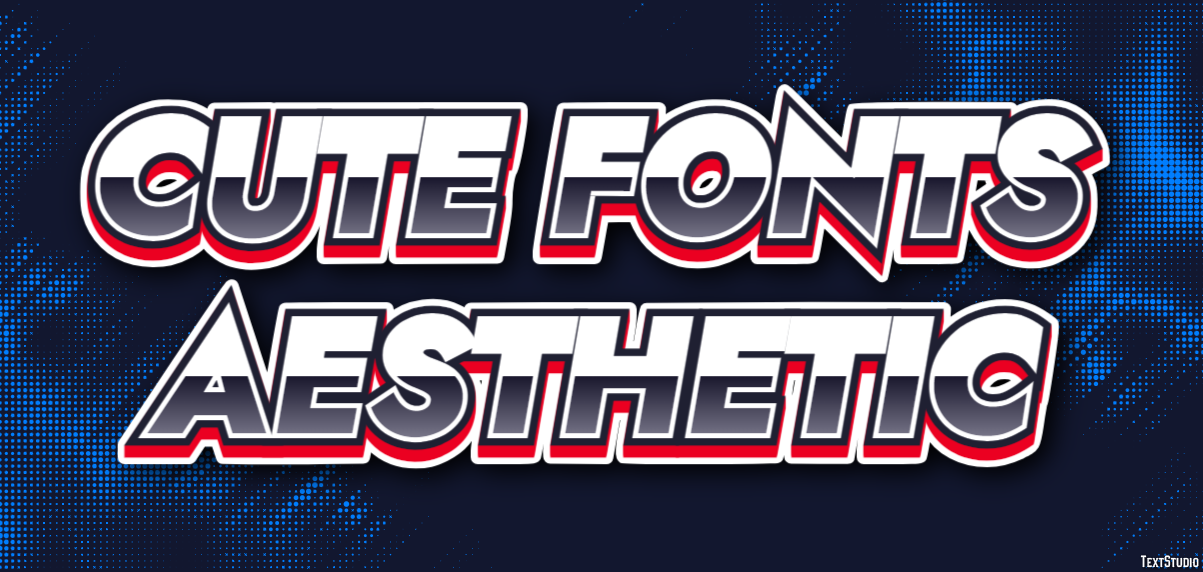 Cute Fonts Aesthetic Efekt tekstowy