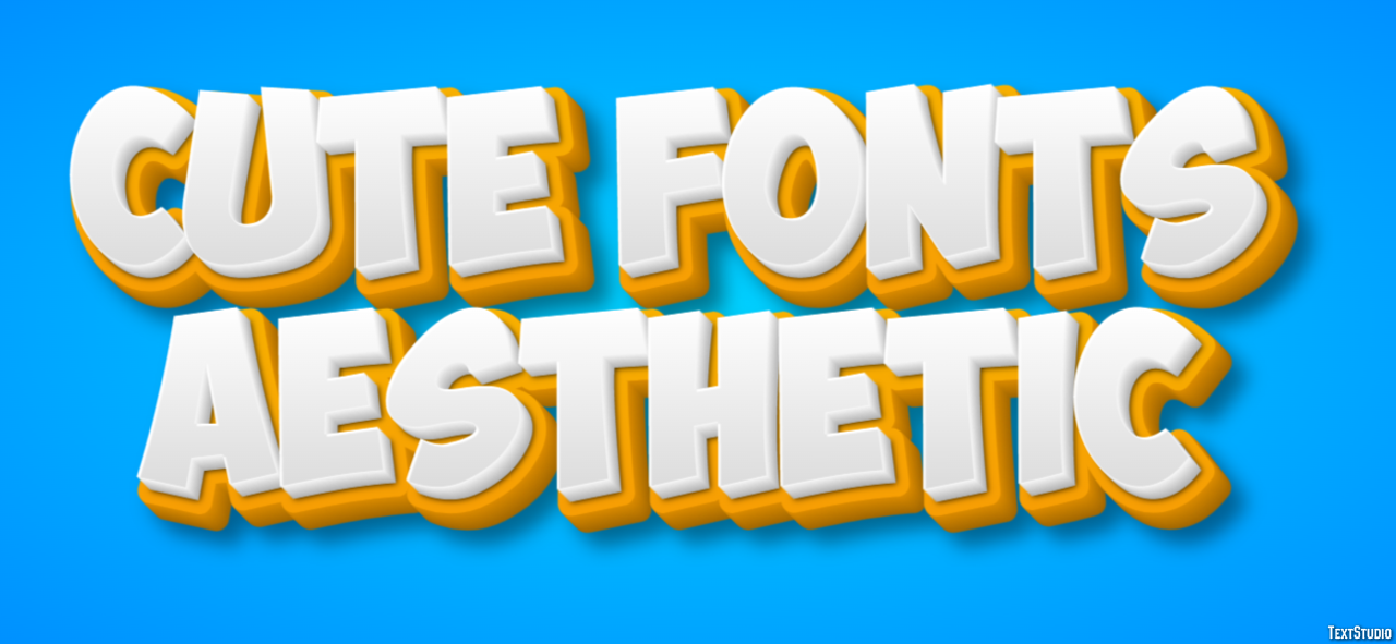 Cute Fonts Aesthetic Efekt tekstowy