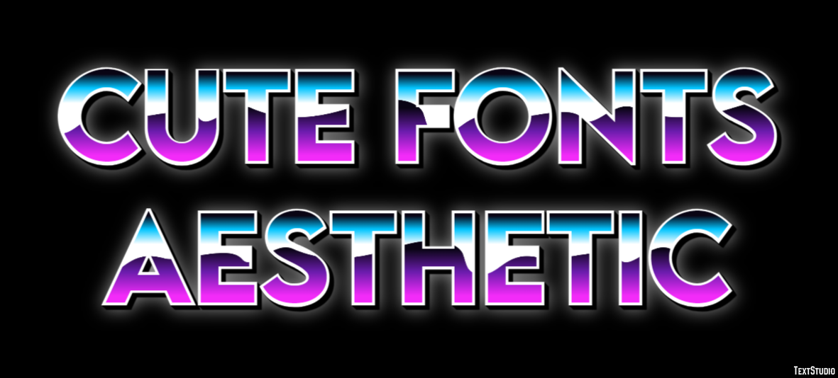 Cute Fonts Aesthetic Efekt tekstowy