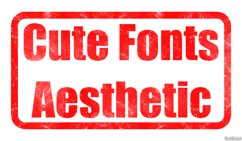 Cute Fonts Aesthetic Efekt tekstowy